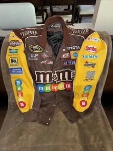 Vintage M&MS Candy Chase Authentic Nascar Racing Kyle Busch Jacke - Bild 1 von 4