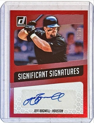Jeff Bagwell 2018 Donruss Significant Signatures Red Auto #SIG-JB 8/25 - Image 1 of 2