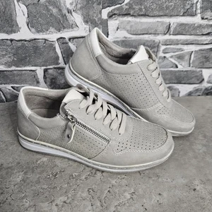 Pavers Womens Grey Zip-Up Trainers UK Size 3 Excellent Condition - Picture 1 of 9