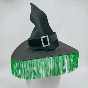 Halloween Witch Hat for Adults Ruched Fancy Dress for Halloween Decor Party - Picture 1 of 7