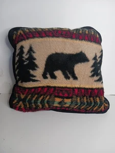 Almohada Earth Ragz Vintage Oso Árbol Cabaña Country Rústico Grannycore Lodge... - Imagen 1 de 9