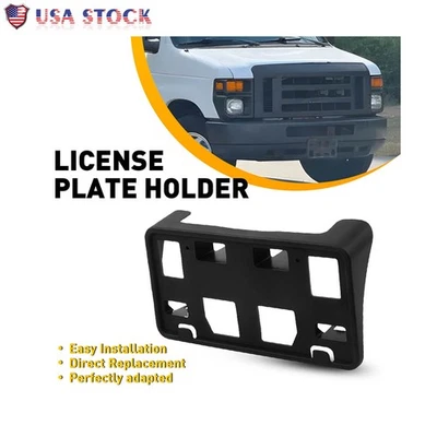 Front License Plate Bracket Holder For 2008-14 Ford E-350 Super Duty E-250 E-150 - Image 1 of 4