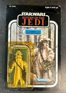 MIKE EDMUNDS Signed Star Wars ROTJ Logray 77 back 1983 Kenner Autograph Figure - Picture 1 of 8