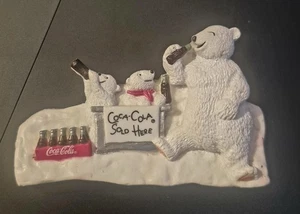 Vintage 1996 Coca-Cola Coke Kühlschrank 3D Magnet mit Eisbären  - Bild 1 von 7