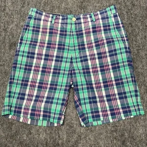 Vineyard Vines Breaker Shorts Herren 34 x 9 kariert klassische Passform pink grün blau Chino - Bild 1 von 10