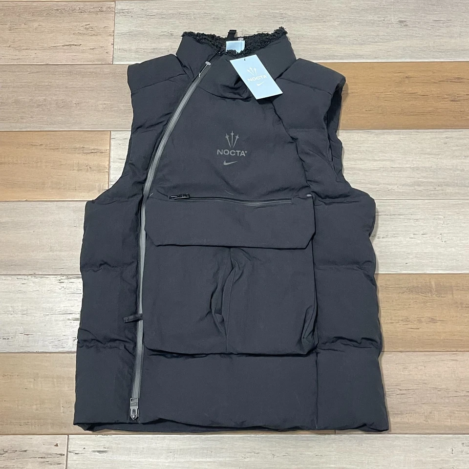 Nike X NOCTA Drake Tactical Puffer Vest Men's DZ5476-010 Size S