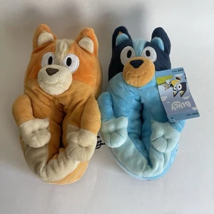 Bluey & Bingo Cute Slippers Youth Kids Plush Indoor House Shoes Size 13/1 - Foto 1 di 8