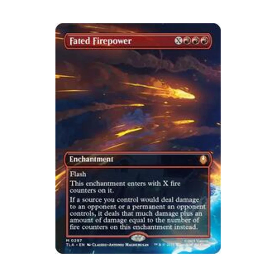 WOTC Avatar: The Last Airbender Fated Firepower (Borderless) (MR) (Foil) NM - Image 1 of 1