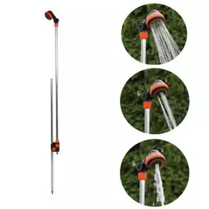 Gartendusche Gartenbrause mit Erdspieß Alu 150-210cm Pooldusche Campingdusche - Bild 1 von 1
