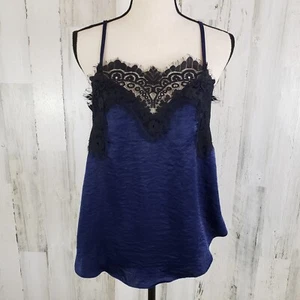 Allison Joy Satin Swing Cami Sz S MSRP $48 Y2K 90's Lingerie Look Going Out Top - Picture 1 of 7