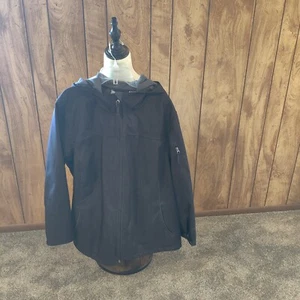 Free Tech Outerwear Herren Jacke Gr. 2X dunkelgrau Kapuze Fleece gefüttert - Bild 1 von 10