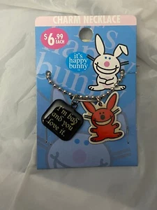 It's Happy Bunny Charm Halskette (I'm Bad and You Love It) *NEU* US1 - Bild 1 von 6