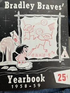 1958 Bradley Braves Basketball Yearbook Al Saunders/MINT CONDITION! - Picture 1 of 7