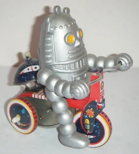 Baby'Bot Mechanical Wind-Up Robot Motorcyclist Toy - Picture 1 of 6