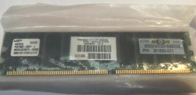 HP 256MB DDR 266MHz SDRAM DIMM Memory 261583-031  - Image 1 of 2