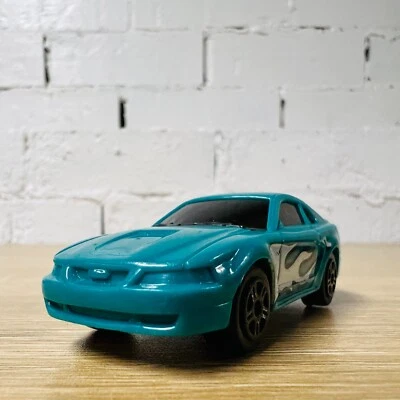 BKC Irwin Toy 2000 Teal Flames Ford Mustang 1/64 Scale Diecast Model Car - Image 1 of 4