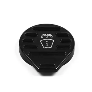 Black Aluminium Protect Cap Cover For VW CC Golf GTI Audi Seat Skoda Bottle Cap - Picture 1 of 6