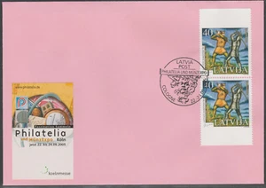 LATVIA 2005 - Special seal Stamp EXPO - Latvian writers - Picture 1 of 1