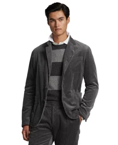 Neu mit Etikett Polo Ralph Lauren Herren Cord Anzugjacke, Schlachtschiff grau, L - Bild 1 von 4