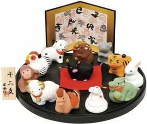 Zodiac Chinese fortune Japanese pottery New year ornaments doll Made in japan - Picture 1 of 1