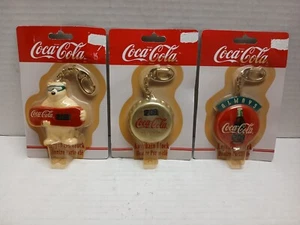 Vintage Coke Keychain Clocks Set of Three (3) New In Original Packaging 1999 - Picture 1 of 11