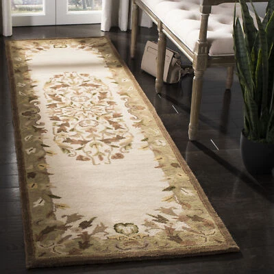 Safavieh Heritage BEIGE / GREEN 2'-3" X 12' Runner - HG640A-212 - Image 1 of 3