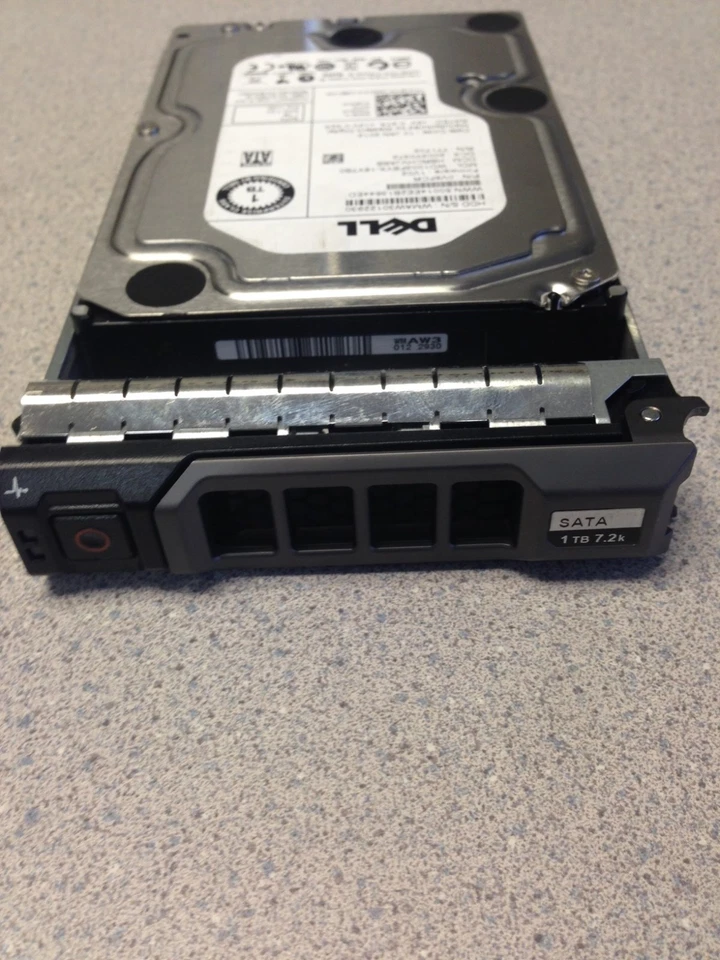 DELL POWEREDGE R710  R510 R410 COMPUTER SERVER 1TB SATA HARD DRIVE 3.5 WITH TRAY - Image 1 of 3