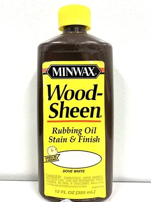 Aceite para frotar brillo madera Minwax mancha y acabado DOVE WHITE 12 fl oz, RARO, DIFÍCIL DE ENCONTRAR Foto 1 de 2