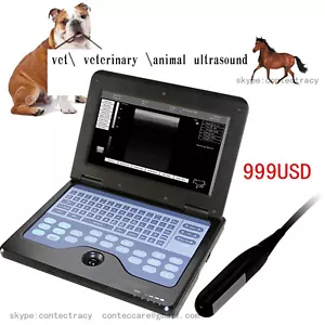VET Veterinary Laptop Ultrasound scanner machine+7.5Mhz Rectal Probe,cow,horse - Picture 1 of 12