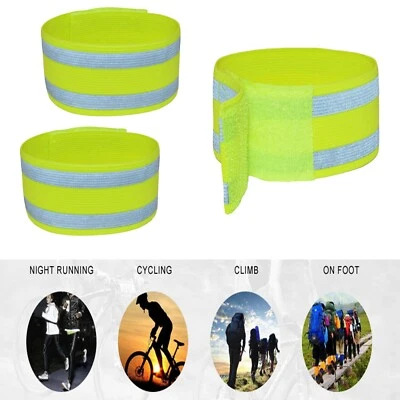 THB RICHTER Reflektierende elastische Armbänder Knöchelbänder Reflektorband Joggen Radfahren