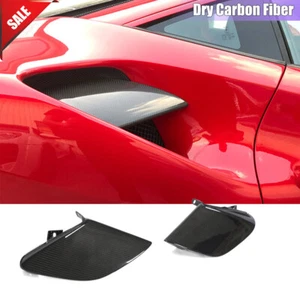 For Ferrari 2016-2019 488 GTB Dry Carbon Fiber Side Fender Vent Air Duct Covers - Picture 1 of 12