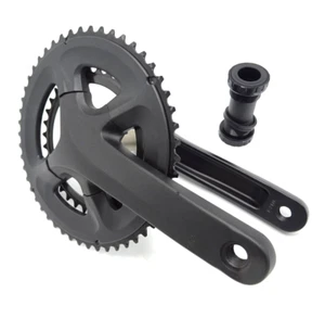 Air Bike Road CX Bike 24mm 2pc 50/34 Crankset 170mm 9-10s & External BB AB-37-E8 - Picture 1 of 8