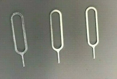 3 peças removedor de bandeja de cartão SIM ejetor pin ferramenta abridor para Apple iPhone Samsung EUA - Imagem 1 de 2