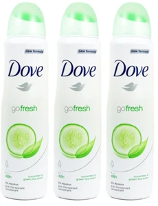 Dove Go Fresh Cucumber Antiperspirant Body Spray, 250 mL (8.5 oz), 3-Pack - Picture 1 of 12