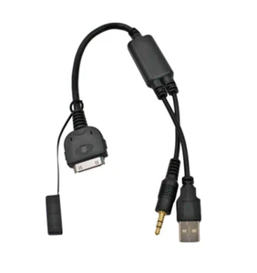 BMW MOTORCYCLE iPOD iPHONE iTOUCH AUX ADAPTER LEAD K1600GT K1600GTL 61120440812 - Picture 1 of 7