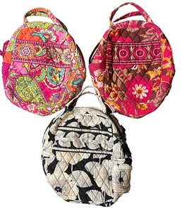 Vera Bradley Lunch Bag Tote Cotton Quilted Floral Pocket - Picture 1 of 4