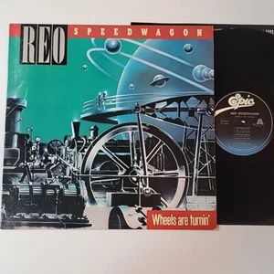 REO Speedwagon - Wheels Are Turnin' - NM/VG+ 1984 Pop Rock Epic Orig Sleeve 1ST - Picture 1 of 7