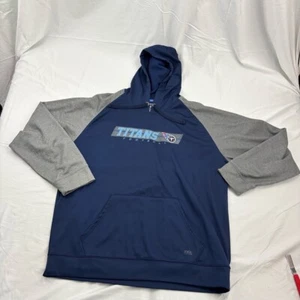 Men's 2XL VF Imagewear Tennessee Titans NFL Football Hoodie Blue Gray Raglan - Picture 1 of 9