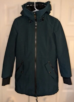 Abrigo impermeable para mujer Petite 2XS Anorak forrado de lana con capucha de Calvin Klein Foto 1 de 4