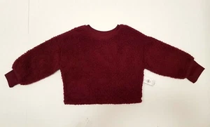Old Navy Girls Sherpa Cuello Redondo Suéter Corto Talla XS 5 Nuevo - Imagen 1 de 4