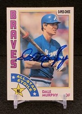 DALE MURPHY - Signed/Autographed 1984 Topps O-Pee-Chee All Star Card #391 Braves