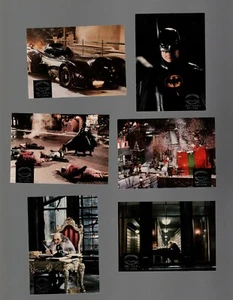 Lot of 6 Batman Returns movie trading cards Topps Stadium Club Tim Burton - Picture 1 of 2