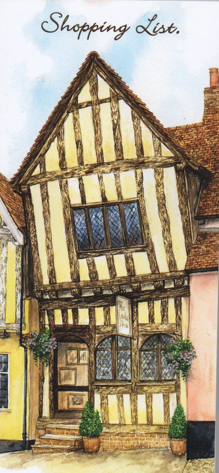 Magnetic shopping List, The Crooked House, Lavenham. - Image 1 of 1