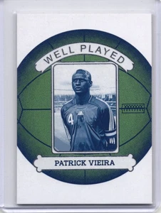 Fútbol americano vintage Futera 2024 #WP29 Patrick Vieira bien jugado SN19 #/19 - Imagen 1 de 2