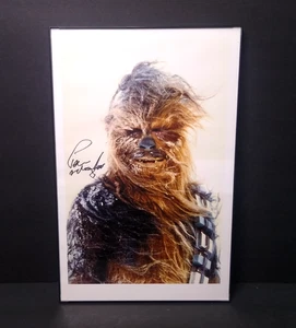Peter Mayhew Chewbacca Signed Star Wars Autographed Framed Art 11x17 Photo - Picture 1 of 7