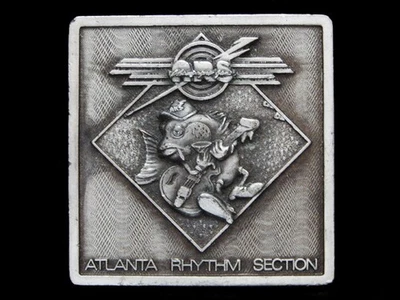 NE15165 VINTAGE 1978 **SECCIÓN RÍTMICA DE ATLANTA** (BANDA) MÚSICA HEBILLA BERGAMOTA Foto 1 de 2