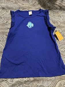 Gymboree Girls Fish Ruffle Tank Top - Island Getaway - Purple - 12 - Picture 1 of 5