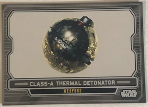Tarjeta coleccionable vintage Star Wars Galactic Files #636 detonador térmico clase A - Imagen 1 de 2