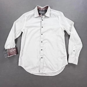 Robert Graham Hemd Herren Small weiß Classic Fit Paisley Bündchen Jacquard Baumwolle - Bild 1 von 18