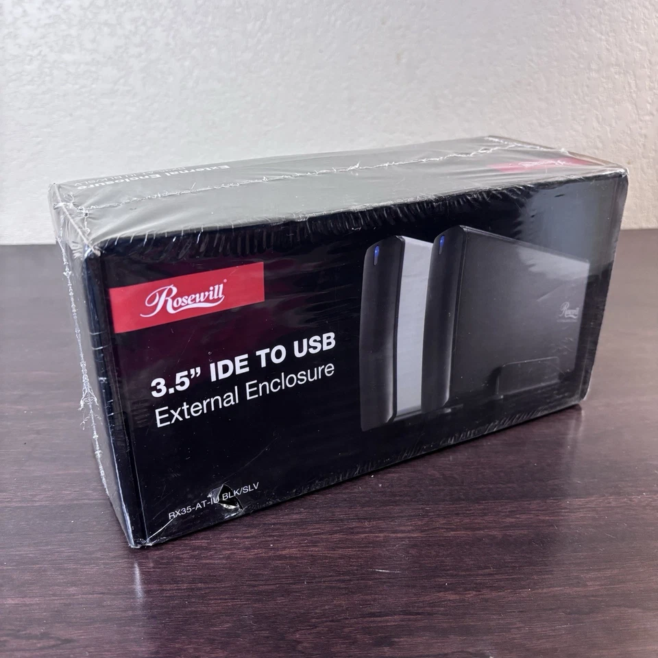 Rosewill 3.5” IDE To USB External Enclosure RX35-AT-IU SLV - Image 1 of 4